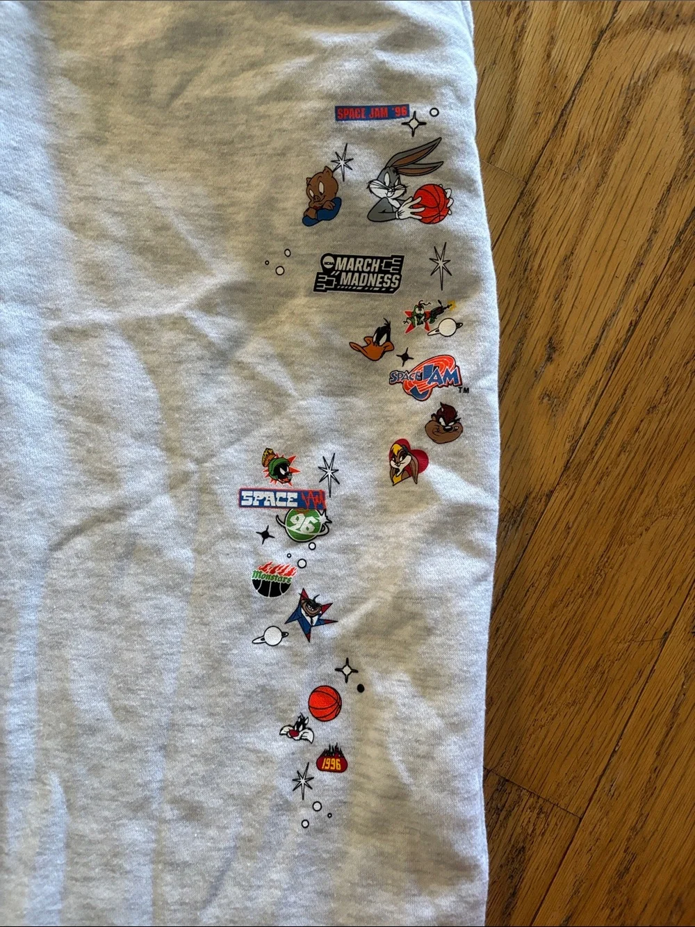 Space Jam Tune Squad Champion Adult March Madness Sweatpants new